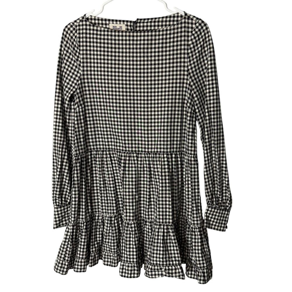 Baum‎ Und Pferdgarten checkered Gingham Tiered Dress Size 34